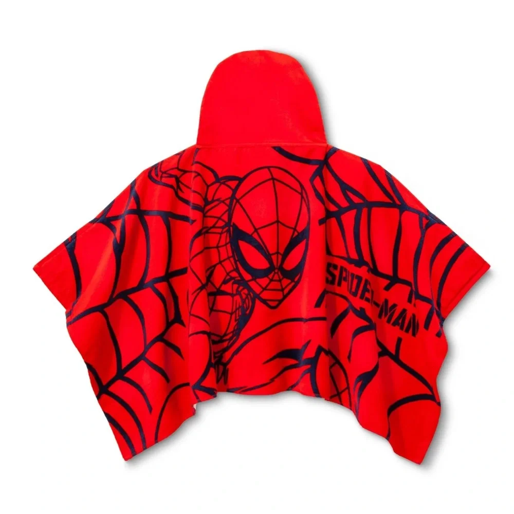 SPIDERMAN Hooded Bath Towel Beach Towel Kids Boys Girls UNISEX Size 3+